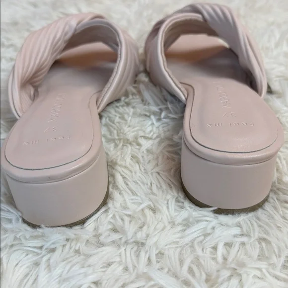 Marco Tozzi Size 6-1/2 to 7 Blush Pink 1-1/2” Heeled Sandals New - Picture 6 of 10